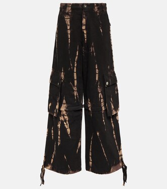 Pantaloni cargo tie-dye in jeans | Dion Lee