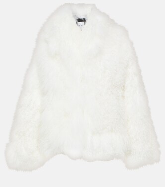 Cropped-Mantel aus Faux Fur | The Attico