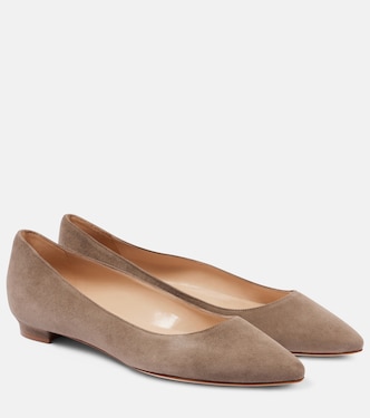 Lanza BB suede ballet flats | Manolo Blahnik