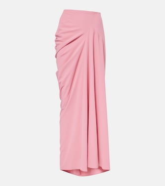 Draped crêpe maxi skirt | Dries Van Noten
