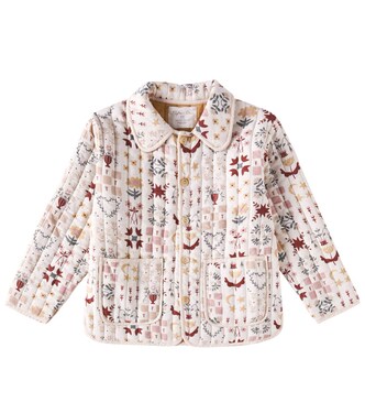 Clara printed quilted coat | Rylee + Cru