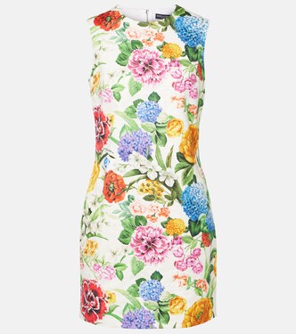 Bedrucktes Minikleid aus Baumwolle | Dolce&Gabbana