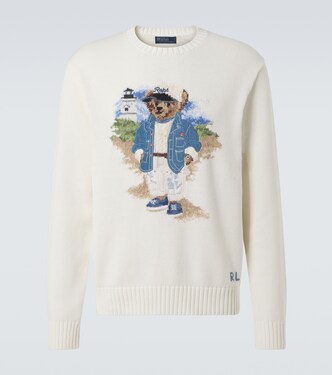 Pull Polo Bear intarsia en coton | Polo Ralph Lauren