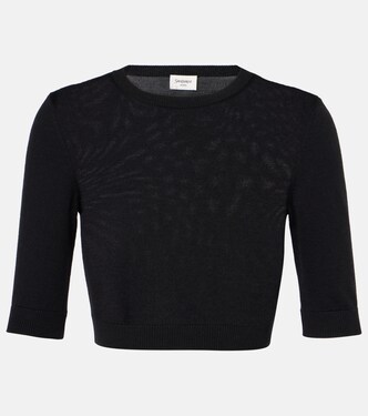 Cropped wool top | Saint Laurent