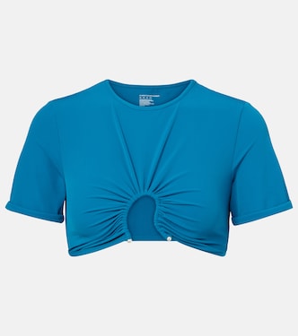 Crescent gathered crop top | Christopher Esber