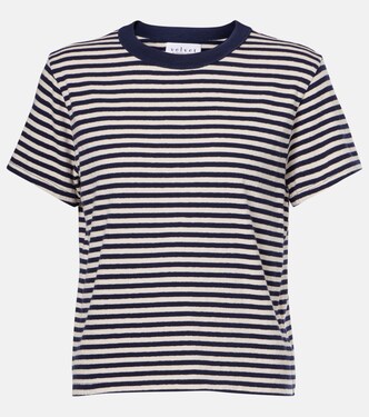 T-shirt Tash rayé en coton | Velvet
