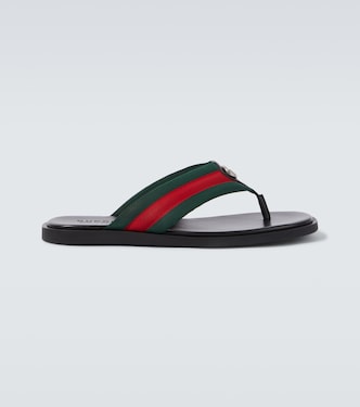 GG Web Stripe slides | Gucci