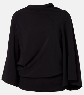 Draped charmeuse top | Rick Owens