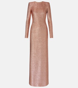 Robe longue en lamé | Oscar de la Renta