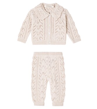 Baby Set Lila aus Cardigan und Hose | The New Society