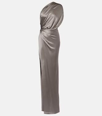 Draped silk satin gown | The Sei