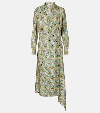 Wickelkleid aus Seidensatin | Tory Burch