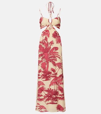 Andalusian Rhythms printed silk maxi dress | Johanna Ortiz