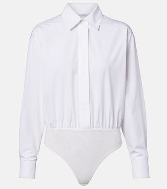Aere cotton poplin and tulle bodysuit | Max Mara