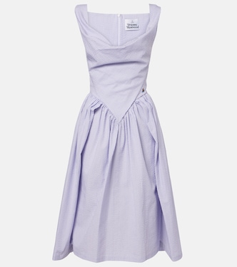 Sunday cotton seersucker midi dress | Vivienne Westwood