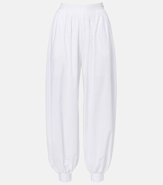 Nicola high-rise cotton poplin balloon pants | Rotate