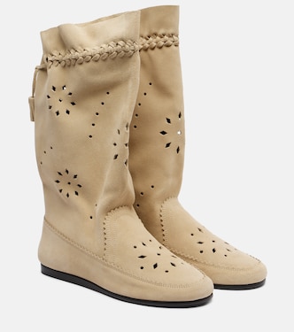 Botas Welky de ante cortadas a láser | Isabel Marant