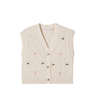 Weste LYS aus Wolle und Baumwolle | Bonpoint