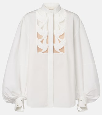 Blusa Luna de algodón con apliques | Zimmermann