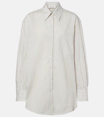 Camisa de seda y algodón a rayas | Róhe