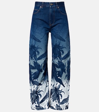 Paula's Ibiza printed barrel-leg jeans | Loewe