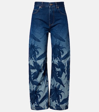 Paula's Ibiza Bedruckte Barrel-Jeans | Loewe