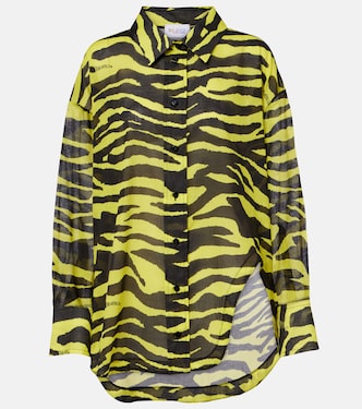 Camicia in cotone con stampa zebrata | The Attico