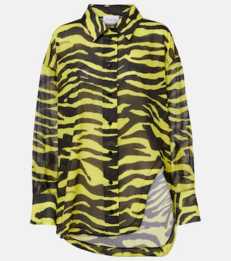Animal-print cotton muslin shirt | The Attico