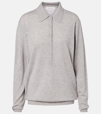 Tala wool-blend polo sweater | The Frankie Shop