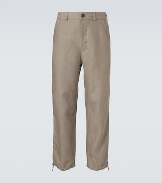 Linen straight pants | Brunello Cucinelli