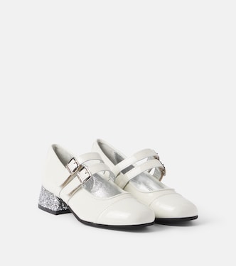 Glitter patent leather Mary Jane flats | Monnalisa