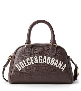 Logo appliqué leather crossbody bag | Dolce&Gabbana Kids