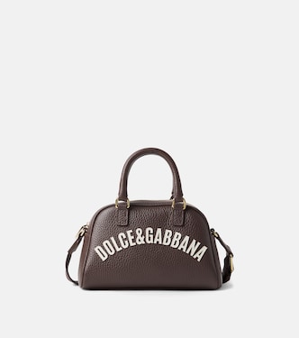 Logo appliqué leather crossbody bag | Dolce&Gabbana Kids