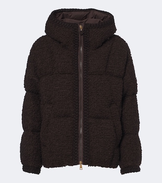 Cristallin wool-blend teddy down jacket | Moncler