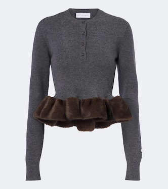 Peplum wool-blend sweater | Stella McCartney