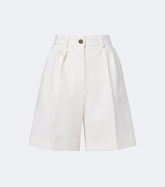Pleated wool-blend Bermuda shorts | Max Mara