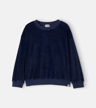 Rai cotton-blend velvet sweatshirt | Cozmo