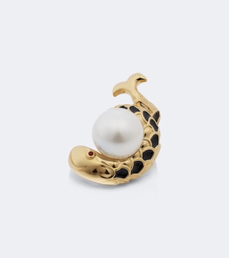 Fish embellished enamel ring | Pucci