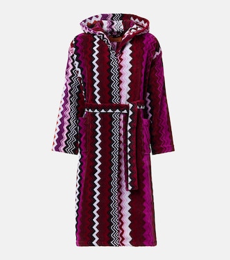 Giacomo chevron cotton terry bathrobe | Missoni
