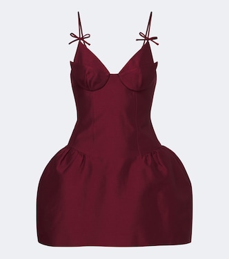 Wool and silk-blend bustier dress | Shushu/Tong