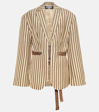 La Veste Filu striped belted blazer | Jacquemus