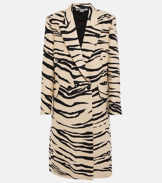 Printed double-breasted coat | Stella McCartney