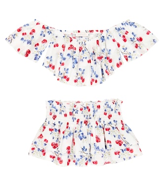 Muslin beach cover-up set | Monnalisa