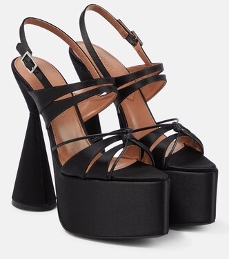 Belle satin platform sandals | D'Accori