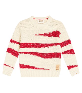 Intarsia cotton-blend sweater | Scotch & Soda Kids