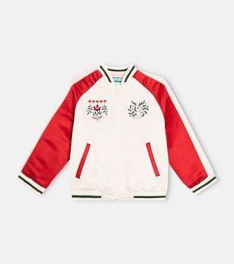 Bestickte Collegejacke aus Satin | Kenzo Kids