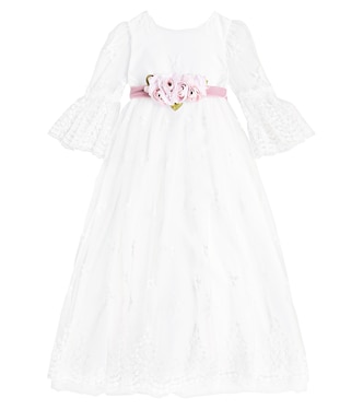 Embellished tulle dress | Monnalisa