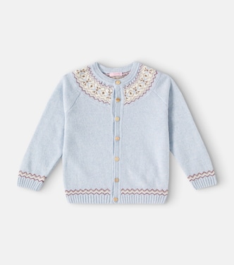 Fair Isle wool-blend cardigan | La Coqueta