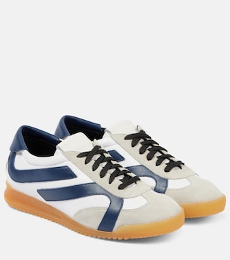 Track suede-trimmed leather sneakers | Proenza Schouler
