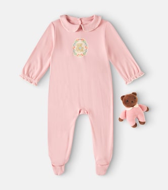 Baby Coty cotton onesie and stuffed animal set | Konges Sløjd
